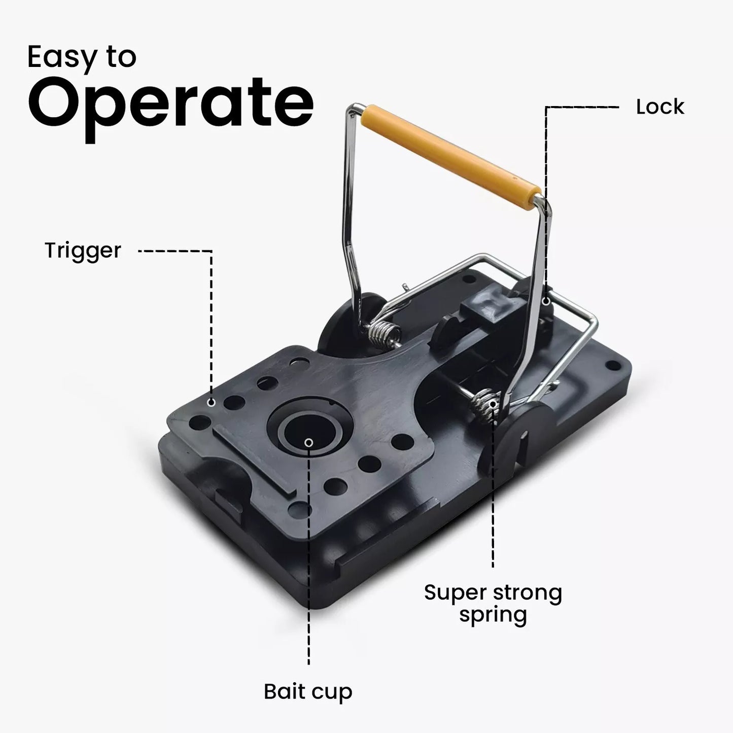 Batuutah Large 14cm Mouse Rat Traps Big Rodent Trap Catcher