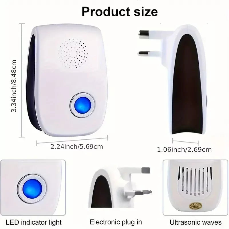 Batuutah 4 Pack Ultrasonic Pest Repeller