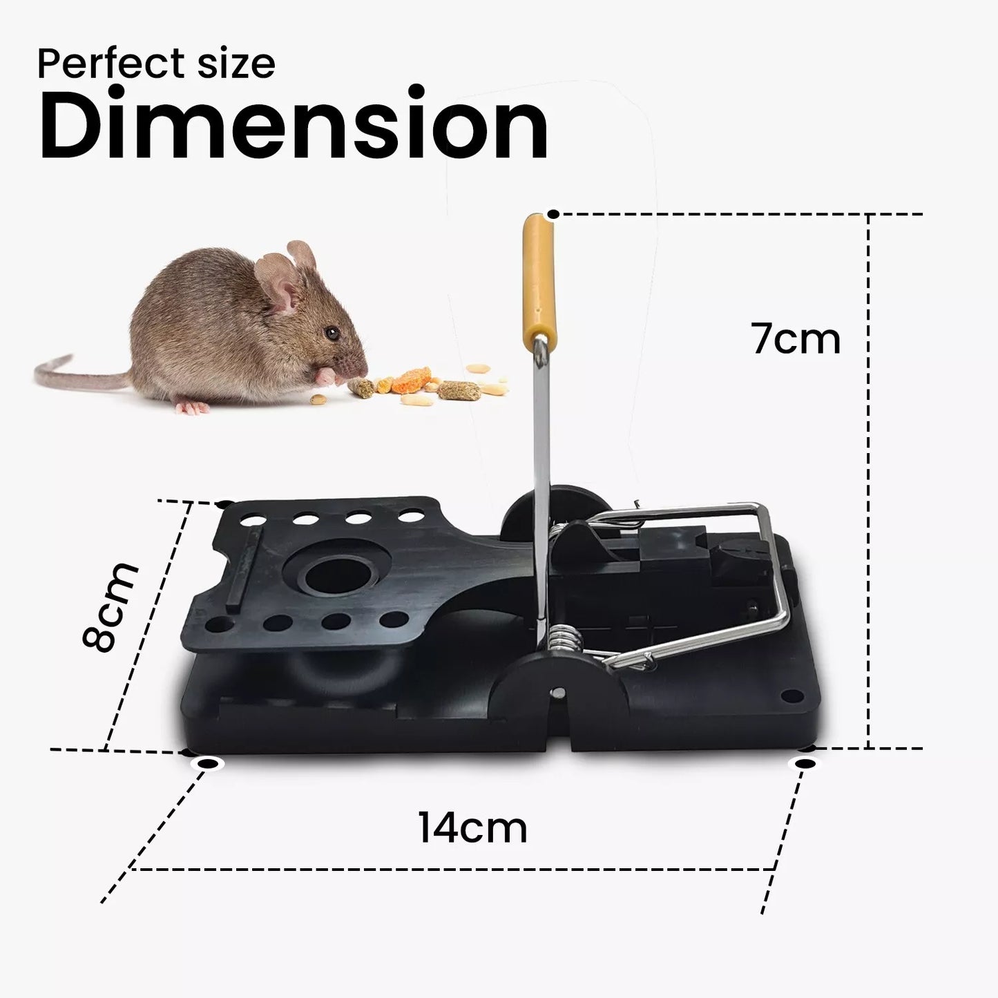 Batuutah Large 14cm Mouse Rat Traps Big Rodent Trap Catcher