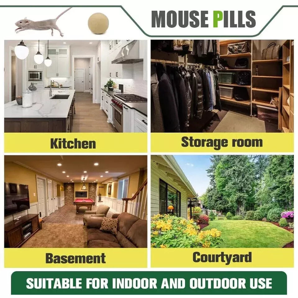 Batuutah Pack of 7 Balls Mouse, Rat Rodent Repellent Peppermint Balls Deterrent
