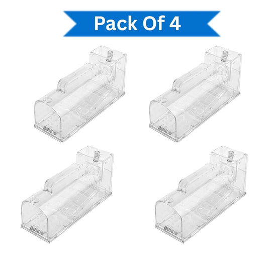Pack Of 4 Humane Mouse Rodent Mice Trap Catch Reusable For Outdoor/Indoor