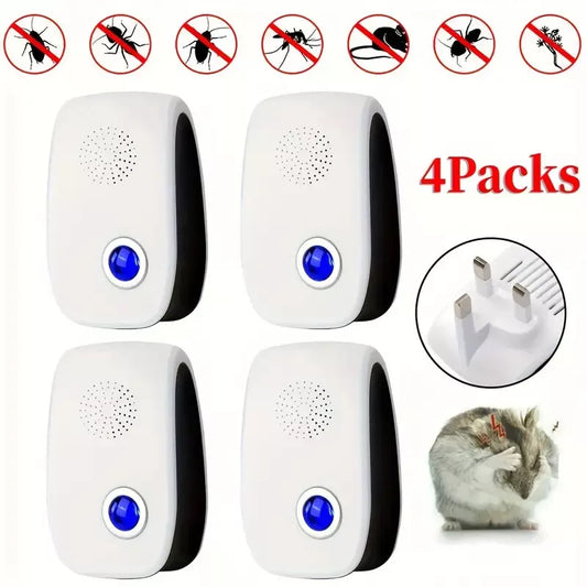 Batuutah 4 Pack Ultrasonic Pest Repeller