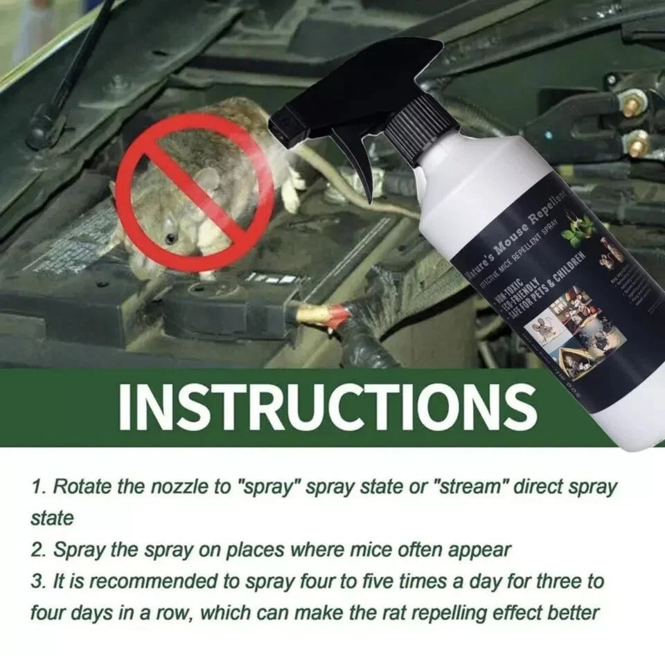 Batuutah   indoor and outdoor  Rat Mouse Repellent Spray 5L + 500ml