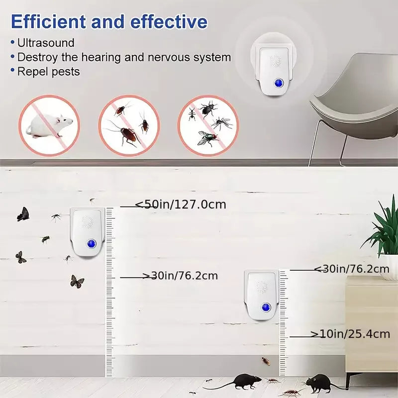 Batuutah 4 Pack Ultrasonic Pest Repeller