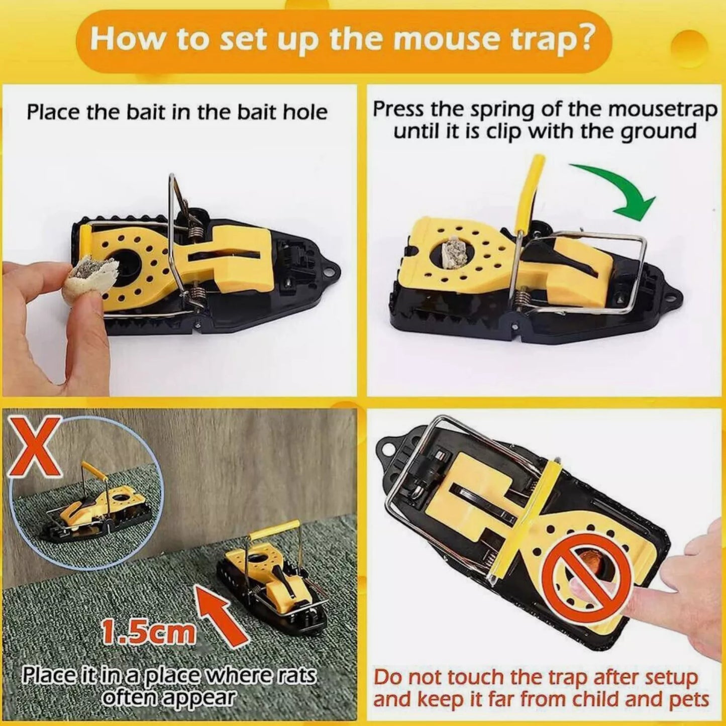 Batuutah  14cm long and 8cm wide Trap Catcher Rat Killer