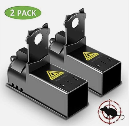 Rat Traps Large Indoor & Outdoor Black Pack Of 2 BATUUTAH